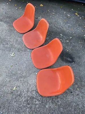 Set Of 4 Project Vintage Eames Herman Miller Fiberglass Shell Chairs • $500