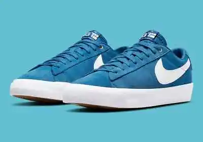 Nike SB Zoom Blazer Low Pro GT Blue White Skate Shoes DC7695 401 - SIZE 7 MENS • $98.99