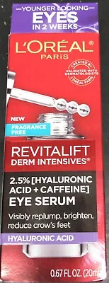 L'Oréal Paris Revitalift Derm Intensives Hyaluronic Acid Eye Serum (Q5) • $15.95