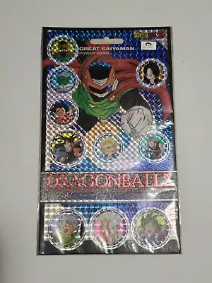 Dragon Ball Z Metal Collection TAZOS POGS CAPS Sealed And Unpunched SAIYAMAN • $39.95