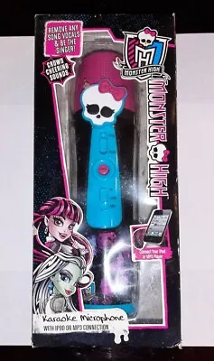 Monster High Karaoke Microphone For IPad/MP3 Connection NEW In Box 2016 • $14.99