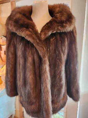 Russian Sable Fur Swing Coat Size Small- Medium • £866.44