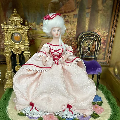 OOAK Artisan Dollhouse Doll MARIE ANTOINETTE DOLL Lady Woman Porcelain Handmade • $175.50