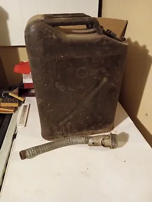Vintage Military Jerry 5 Gallon Gas Can With Spout  • $65