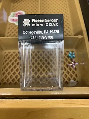 Vintage Rosenberger Micro Coax Magnetic Paper Clip Advertising Holder  • $20
