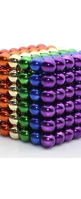 Magnetic Multicolor Neodymiun Balls 3 Cubes  • $60