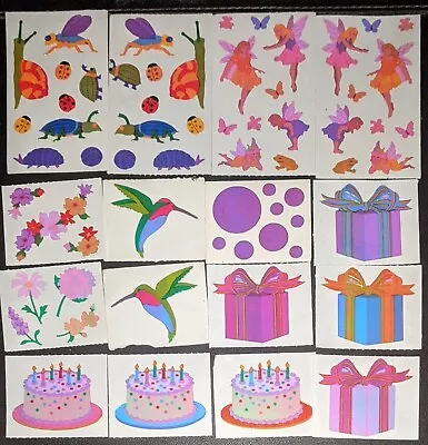 Mrs Grossman’s Sticker Mod Opal Lot Flowers Fairies Bubbles Bugs Cake Birds • $29.99