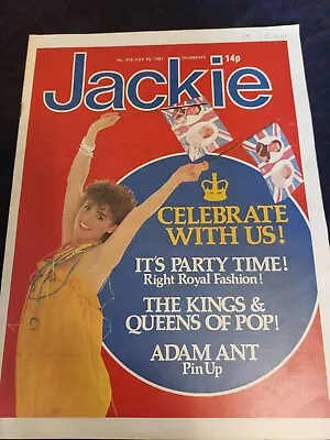 Vintage JACKIE Magazine 25 JULY 1981 Royal Wedding Adam & Ants Quo Abba J785 • £14