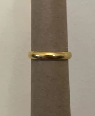 Vintage 1965 22ct Gold Wedding Ring Great Condition • £205