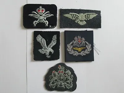 5 X Royal Air Force (RAF) Original Cloth Badges • £4