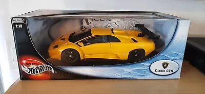 2002 Hot Wheels 1/18 Lamborghini Diablo GTR Yellow NIB • $25