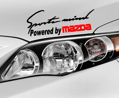 Sports Mind Powered By Mazda Decal Hood Or Body Decal. Car Window Sticker. • $3.99