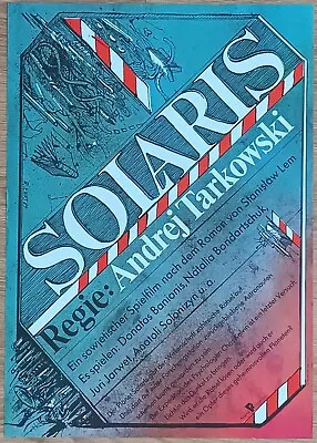 $91.53 • Buy Solaris ORIGINAL East German '89 POSTER  Andrei Tarkovsky Ehrt Art USSR Sci-Fi