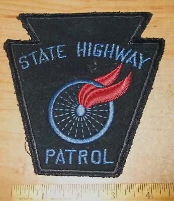 Rare Early Vintage Pa Motorcycle Police Patch State Highway Patrol Penna. • $112.50