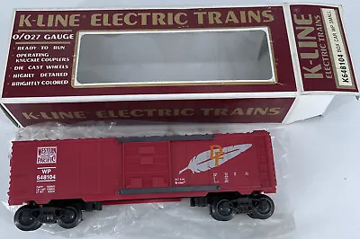 K-Line Electric Trains - O Scale - Box Car Western Pacific Small - K648104 -L/N • $20.49