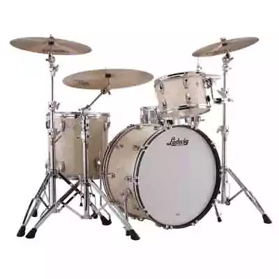 Ludwig Classic Maple Pro Beat Drum Set Vintage White Marine • $2849