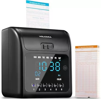 Employee Time Clock: 50 Time Cards Ink Ribbon Backup Battery • $41.98