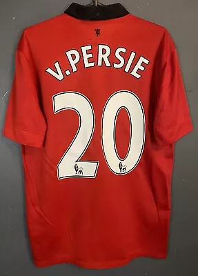 Van Persie Men's Manchester United 2013/2014 Soccer Football Shirt Jersey Size M • $107.99