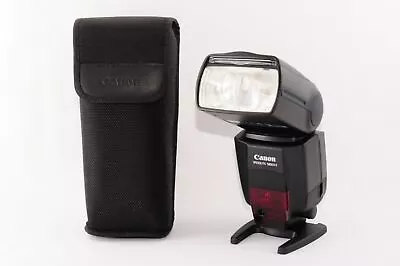 TOP MINT W/Case Stand Canon Speedlite 580EX II 2 Shoe Mount Flash JAPAN • £119.53