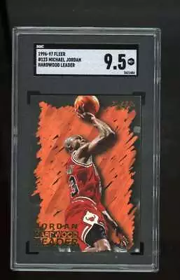 1996-97 Fleer Michael Jordan #123 Hardwood Leaders Bulls SGC 9.5 ES4615 • $34.99