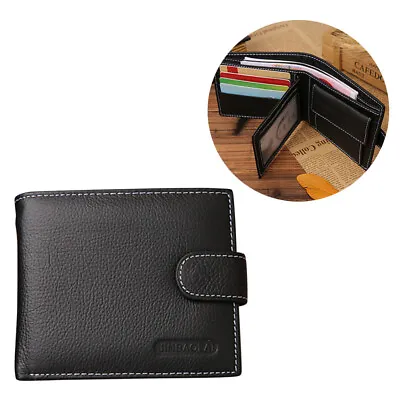 $11.36 • Buy Men Wallet With Zipper Pocket Vintage Slim Money Clips Cases