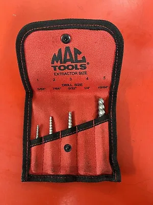 MAC TOOLS 4pc Spiral Flute Extractor Set SPEX5S  Missing One • $45
