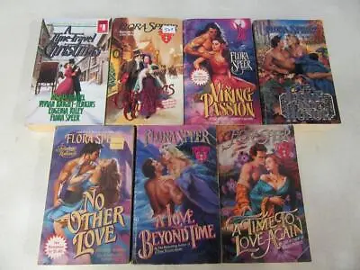 BIG Lot (7) FLORA SPEER Historical Romance Books VIKING PASSION Christmas Carol • $24.95