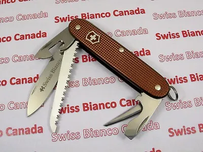 Swiss Bianco Exclusive Victorinox Farmer Chocolate Brown Alox Swiss Army Knife • $217.99