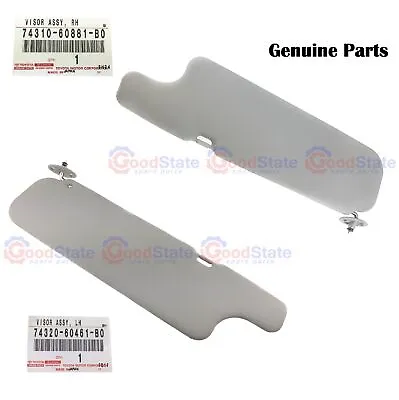 GENUINE Toyota Landcruiser 70 Series VDJ76 VDJ78 VDJ79 RH LH Sun Visors Kit Grey • $199.49