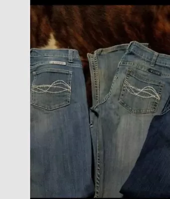 (Lot Of 2)Cowgirl Tuff  Jeans 1- 29 X 33 .....1-29×35/  • $25
