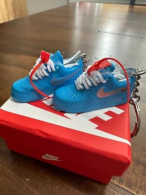 Nike Blue AF1 Mini Shoe Keychain Single Or Pair With Or Without The Box • $9