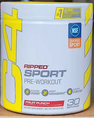 Cellucor C4 Ripped Sport Pre-workout Fruit Punch 30 Servings • $19.99