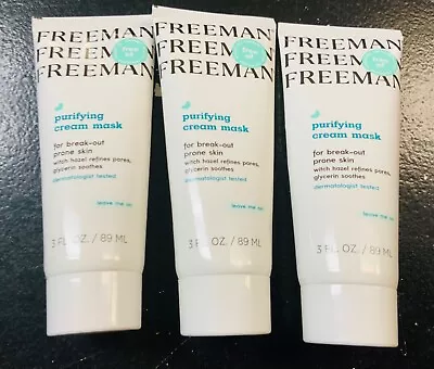 3 X Freeman Beauty Purifying Cream Mask For Break-out Prone Skin 3 Fl Oz (89 Ml) • $23.99