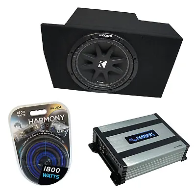 05-14 Ford Mustang Coupe Kicker Comp C10 Single 10  Sub Box & HA-A400.1 Amp • $235.99