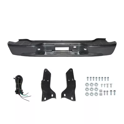 For 2000-2006 Chevrolet Tahoe Suburban GMC Yukon Black Steel Rear Step Bumper • $138.13