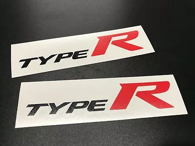 Type R Vinyl Decals For Honda Vehicles - Set Of 2 In Black/Red (Premium) • $9.99