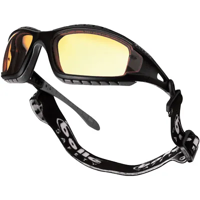Bolle Tracker II Glasses Tactical Spectacles Yellow Lens Black Frame + Headband • £29.95