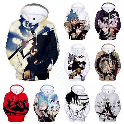 Men Women Anime Soul Eater Hoodie Maka·Albarn Cosplay Pullover Hooded Sweatshirt • $18.90