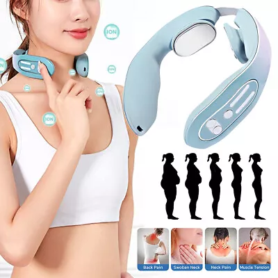 Electronic Neck Massager Device 4 Modes & 12 Levels Intensity For Women Men Gift • $16.05