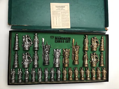 Vintage TAG Antique Mandarin Chess Set Presentation Edition Metallic  Color • $86.99