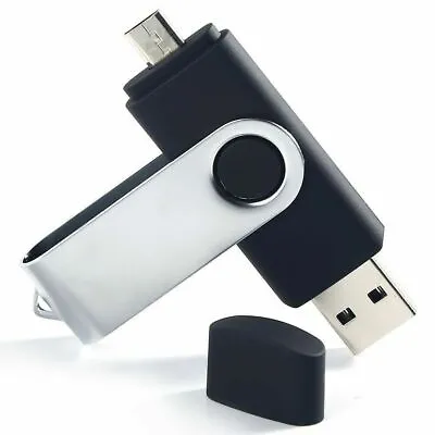 **UK** 32GB USB 2in1 MICRO OTG USB PC & Smartphone Memory Stick Flash Pen Drive • £4.49