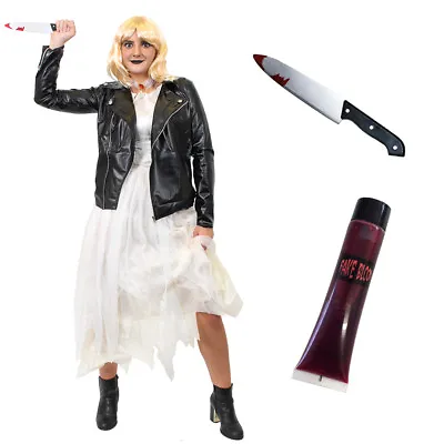 £49.99 • Buy Adults Killer Doll Bride Costume Ladies Halloween 1980s Horror Fancy Dress
