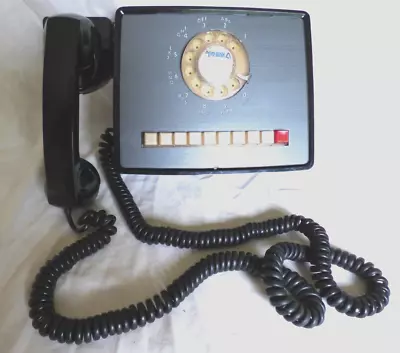 1973 ITT  Rotary Dial Multi-Line 10 Button Telephone - Black Untested As Is • $115.20