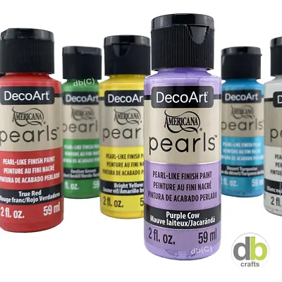 £3.99 • Buy DecoArt Americana PEARLS Pearl Like Shimmer Craft Art Acrylic Paint 2oz / 59ml  