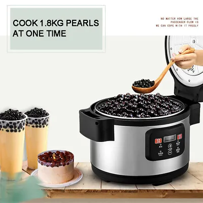 Commercial 12L Automatic Pearl Pot Pearl Tapioca Cooker Milktea Pearl Maker 110V • $252.70