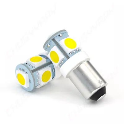 2Pcs 6V 6 Volt BA9S T4W 2835 1 LED Car Dash Map Light Side Parker Bulb White 6K • $7.59