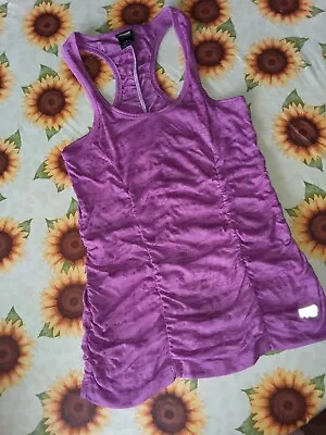 MARIKA MAGIC Ruched Workout Fitness Yoga TANK TOP Berry Purple S Burnout • $23.99