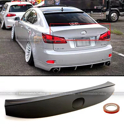 For 06-12 IS250 IS350 ISF Unpainted WD W Style ABS Rear Trunk Lip Wing Spoiler • $63.90