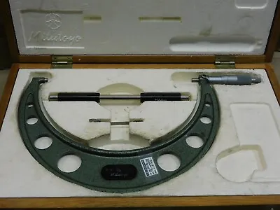 Mitutoyo 103-185A OM9 8  - 9  Outside Micrometer With Wood Case & Standard  • $125