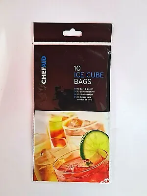 Ice Cube Bags Parties BBQs Cocktails Good For Stock Cubes 10 Bags = 280 Cubes • £2.30